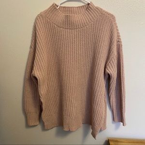 Aerie light pink Knit Sweater Small